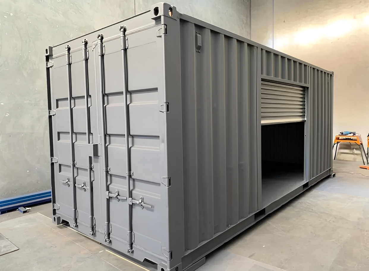 Contenedor de 20 Pies x 8 Pies con Puerta Lateral Enrollable Contenedor de 20 Pies x 8 Pies con Puerta Lateral Enrollable